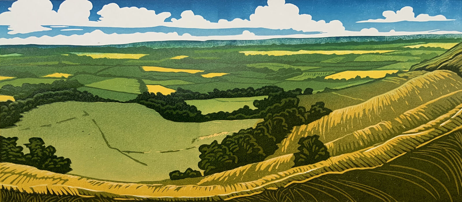 View towards Westmeston from Ditchling Beacon, Sussex