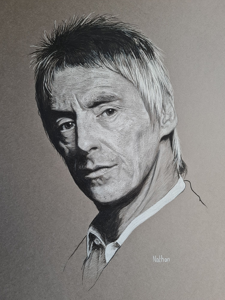 Paul Weller Charcoal example