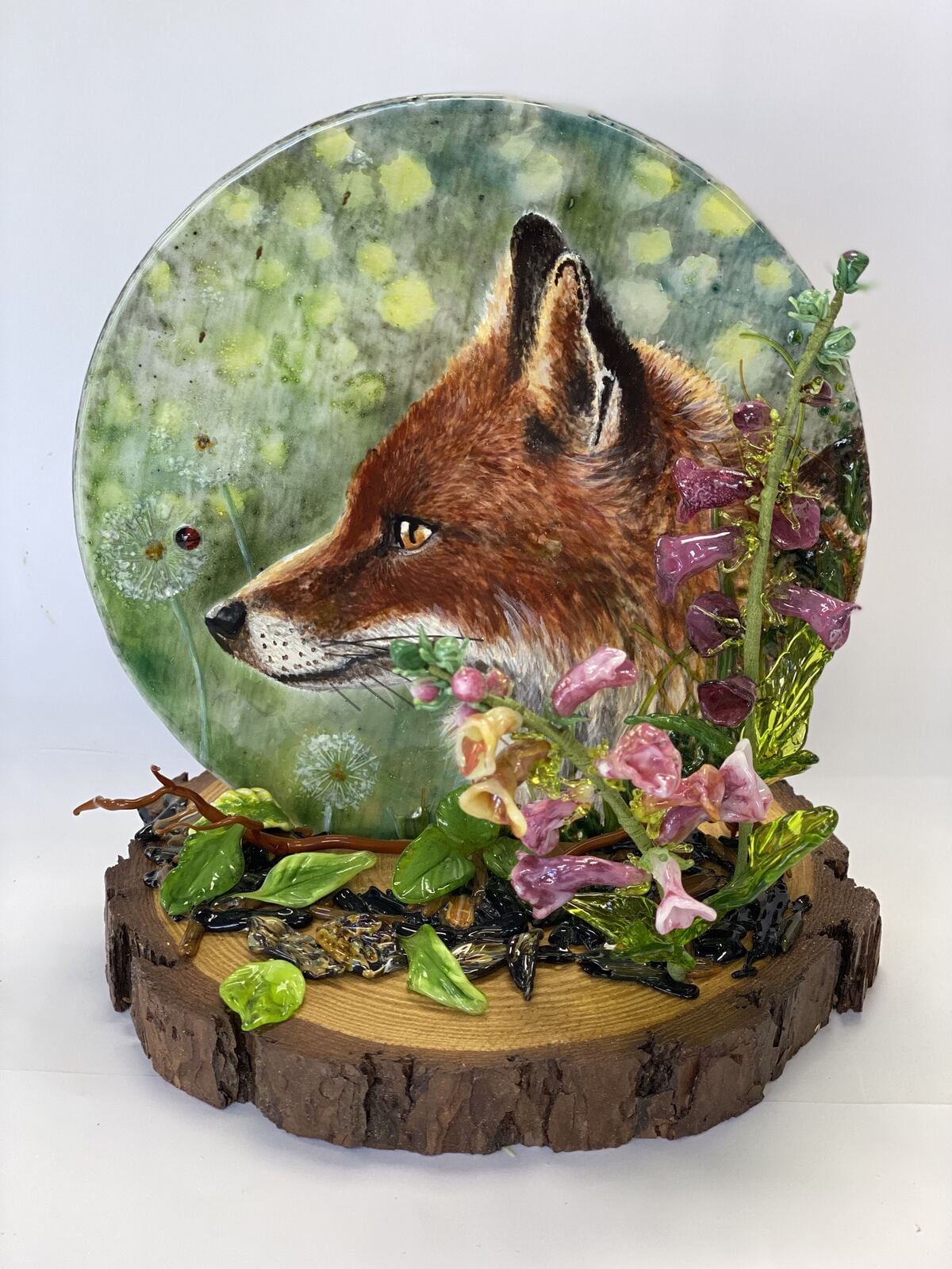 Fox and Wildflowers