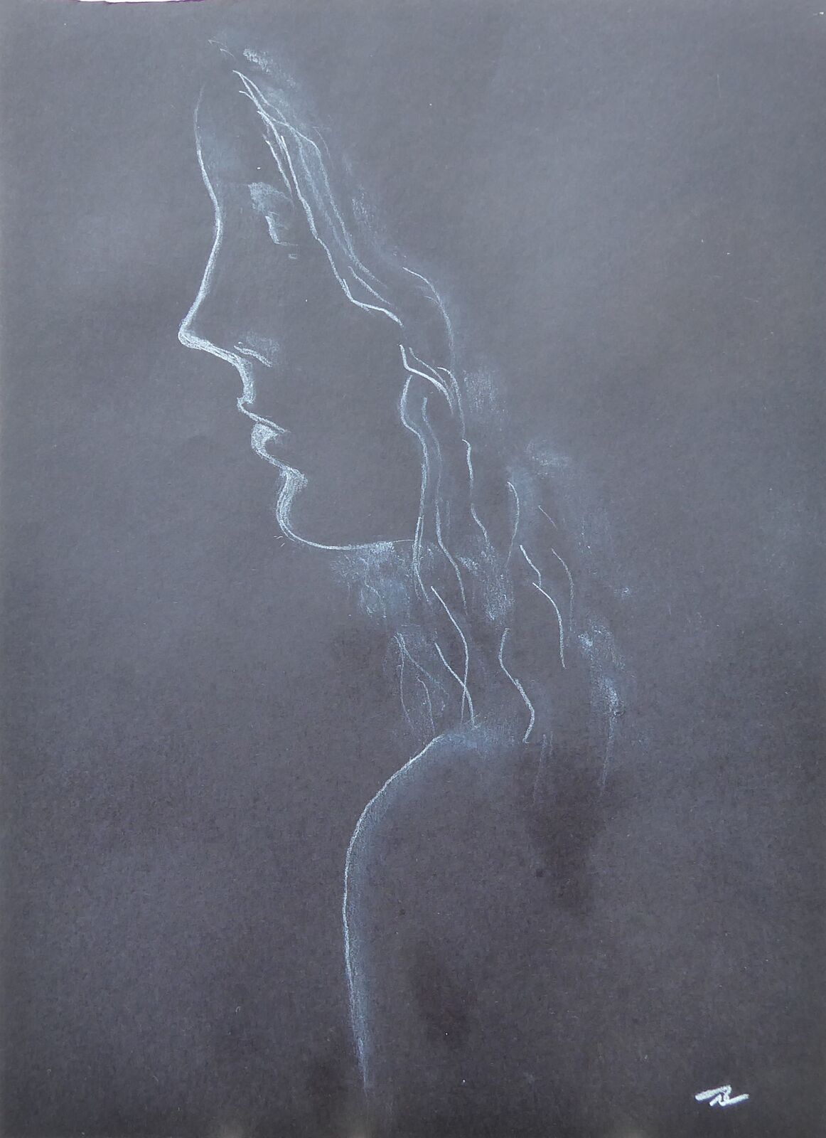 White pencil study 3