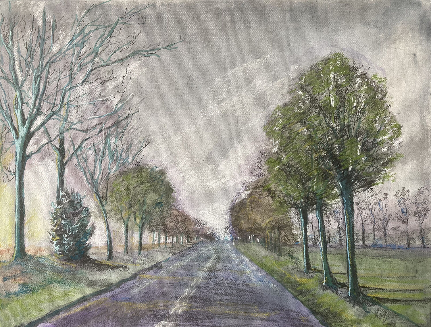 Driving to Normandy.
