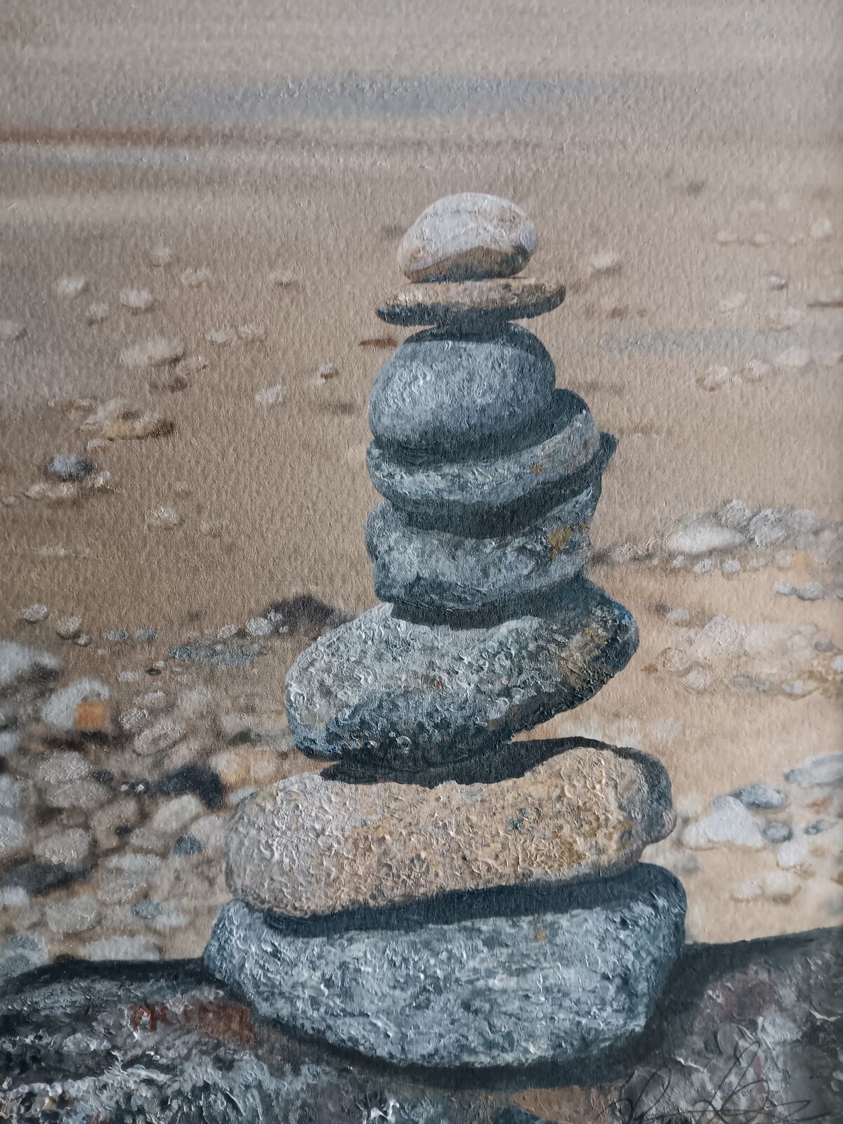 Finely Balanced - Pebble Stack II