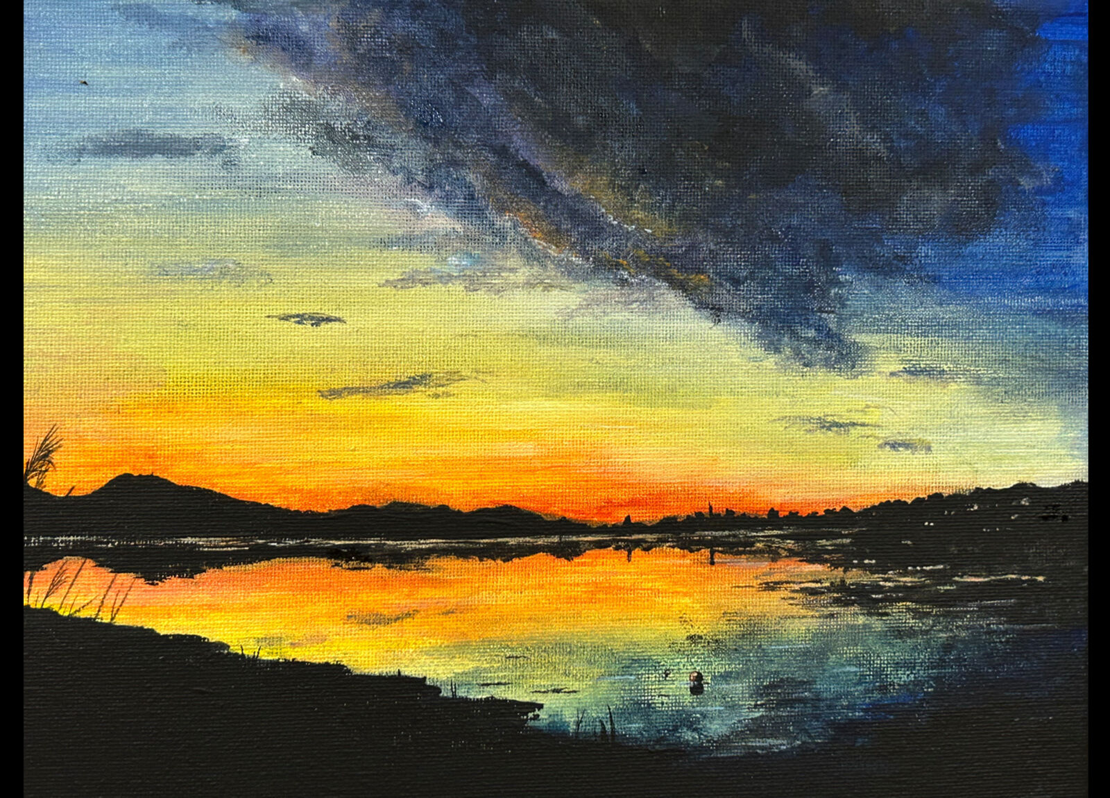 Sunset of the mouth of the River Ex