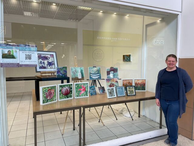 Lucy Mathers at Wellingborough Pop-up Shop