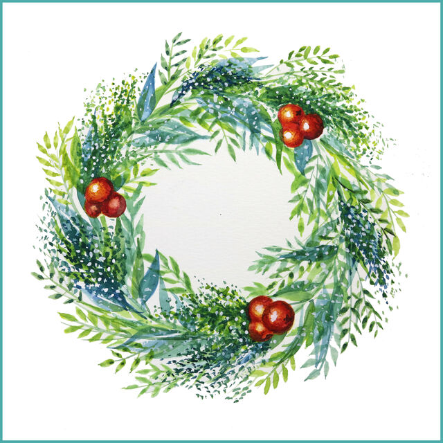 Watercolour Wreath