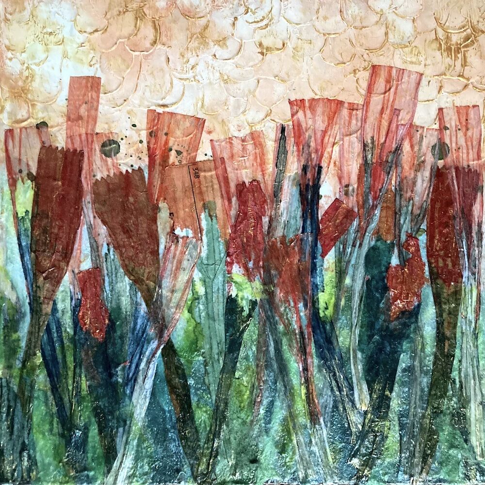 Poppies at Sunset