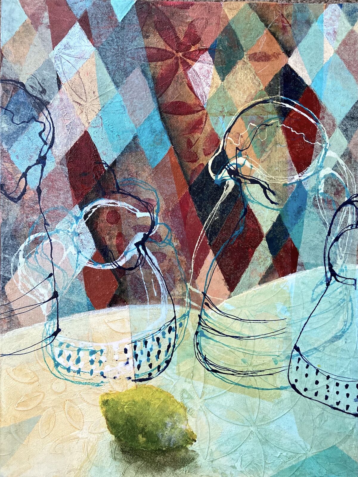 Time Passes, with Lemon - SOLD