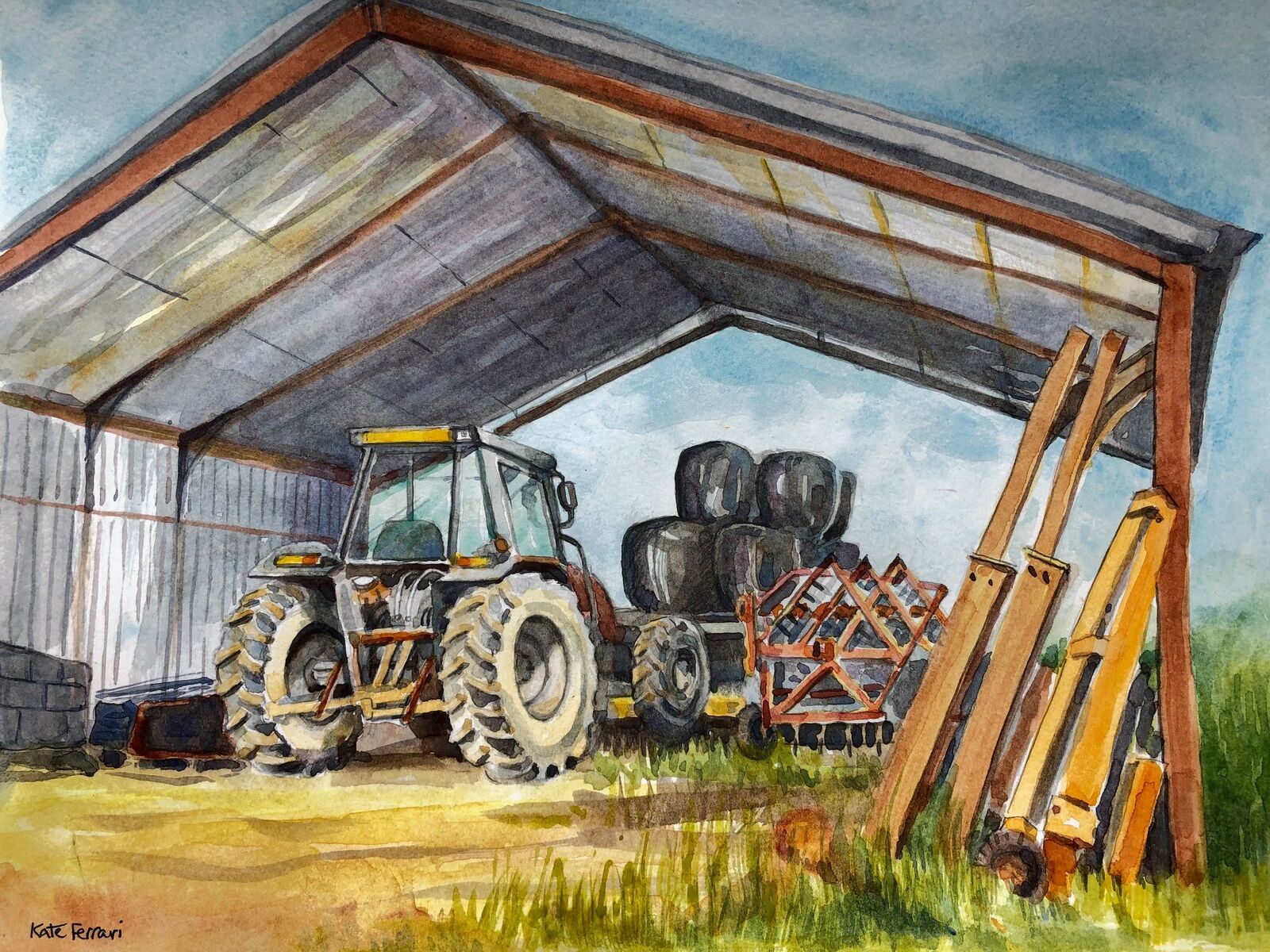 Tractor at rest