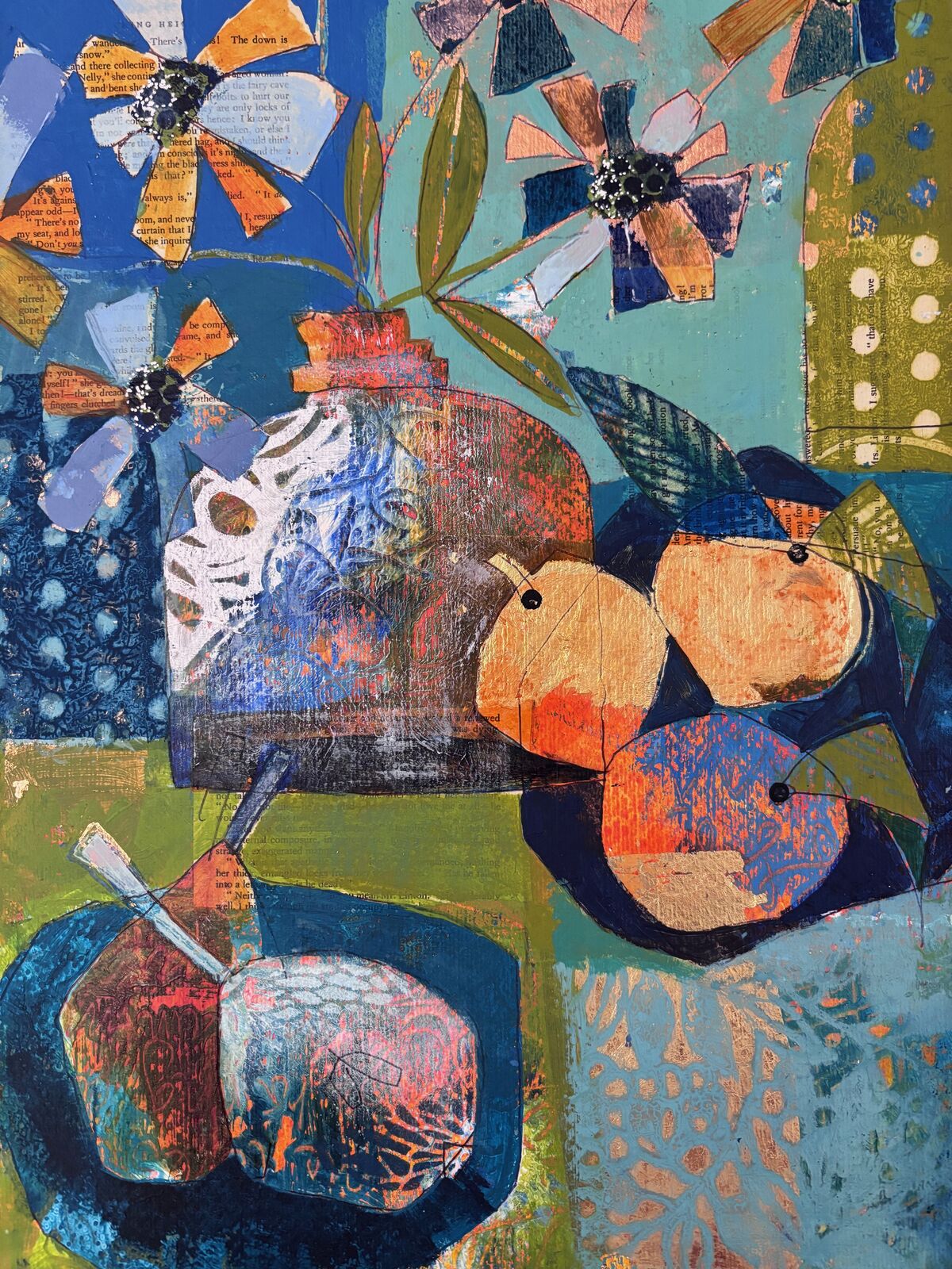 Oranges, fruits and flowers