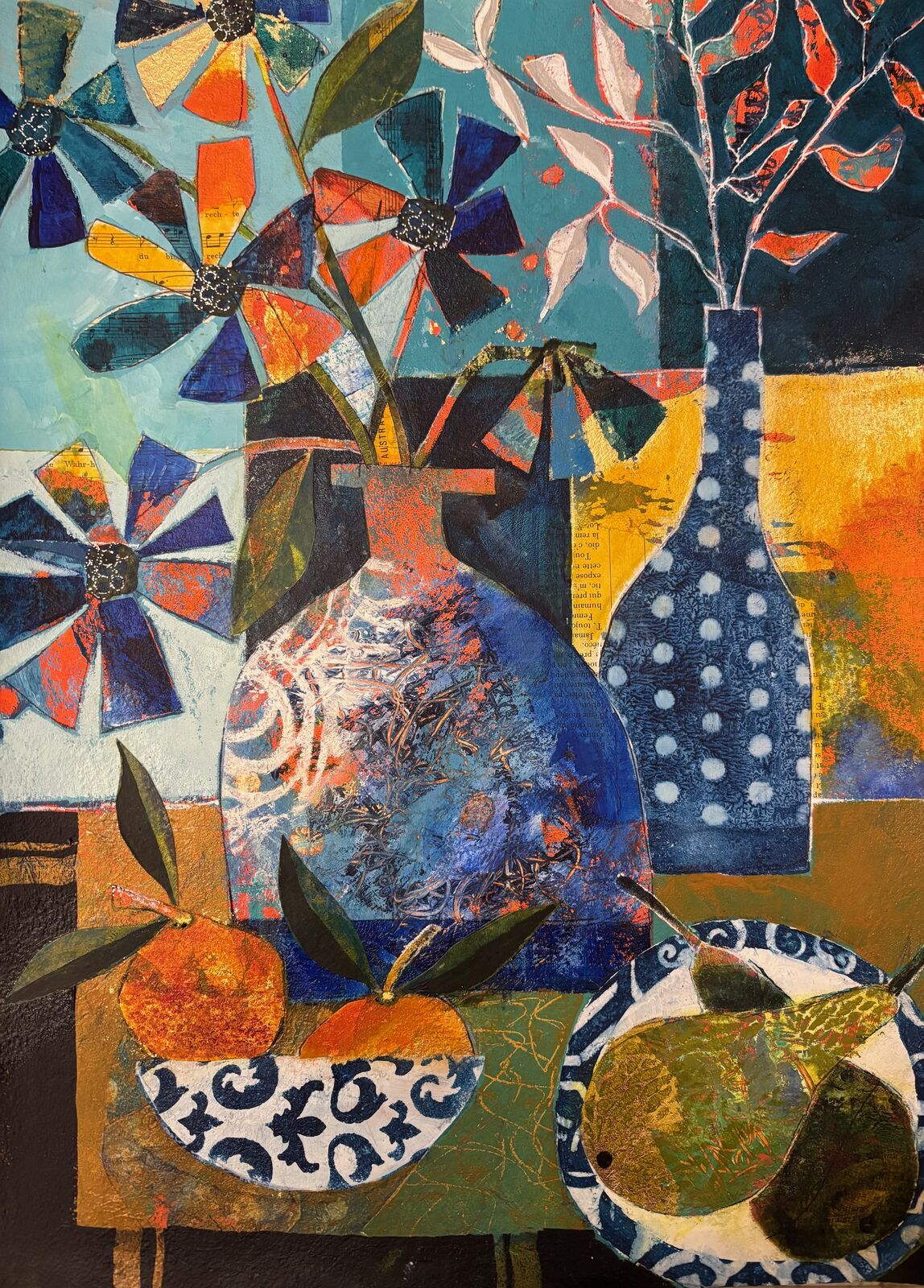 Oranges, pears and flowers