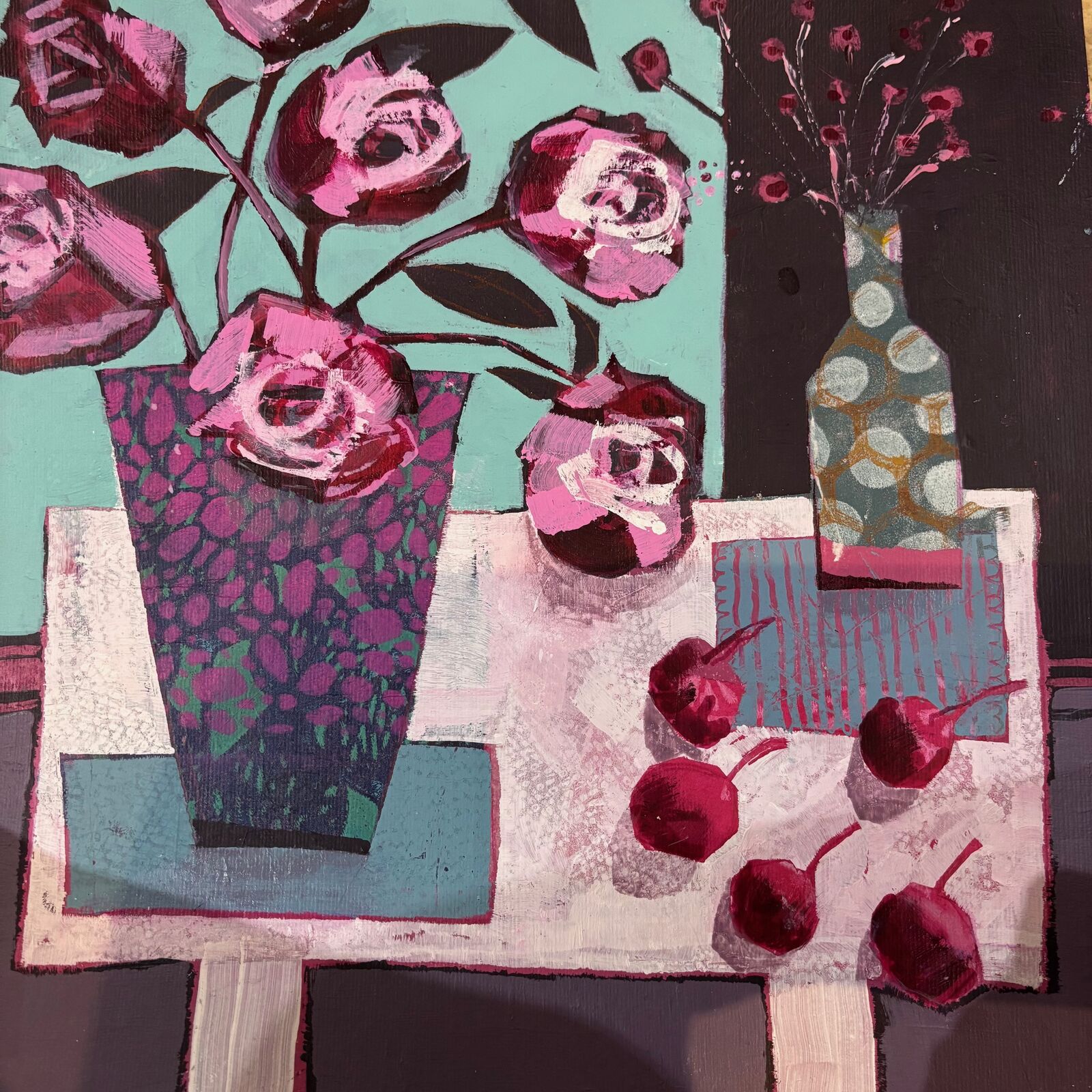 Roses and cherries