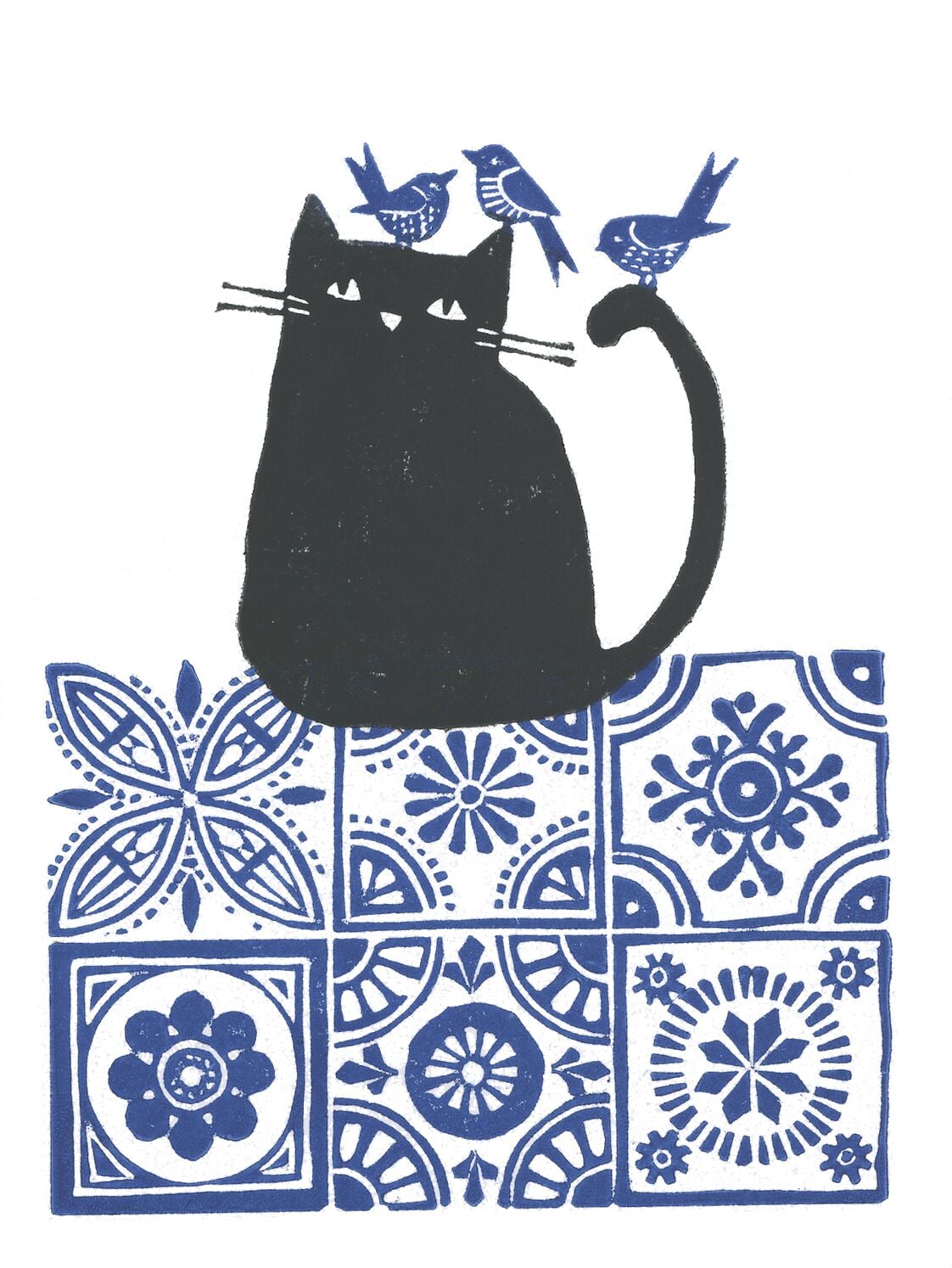 Cat on the tiles