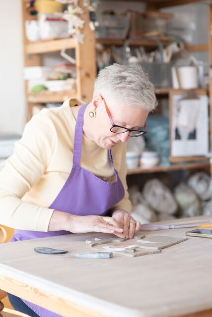 The process of making ceramic pet portraits