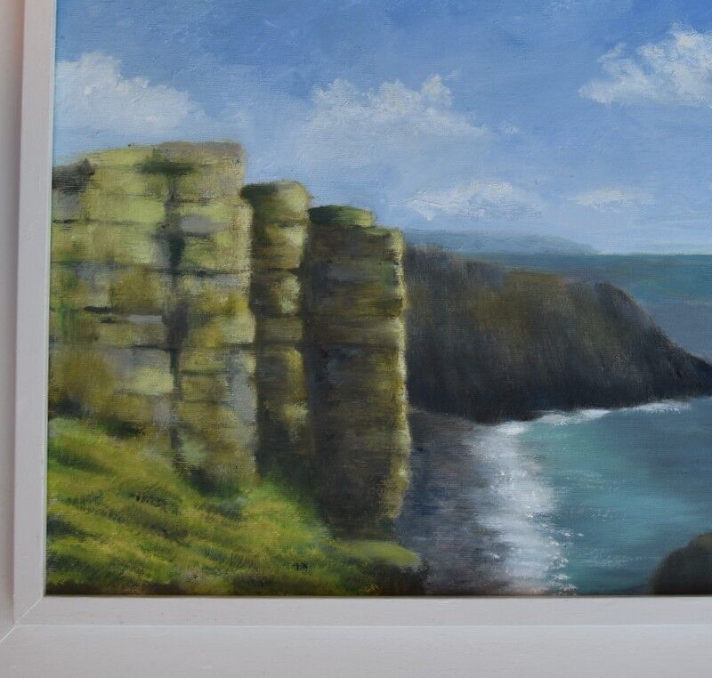 bright light on the cliffs