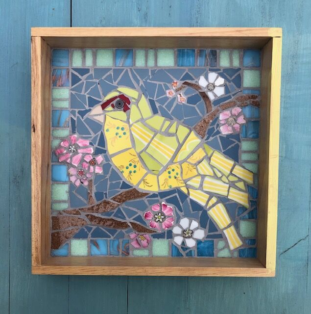 Bird and Apple Blossom 