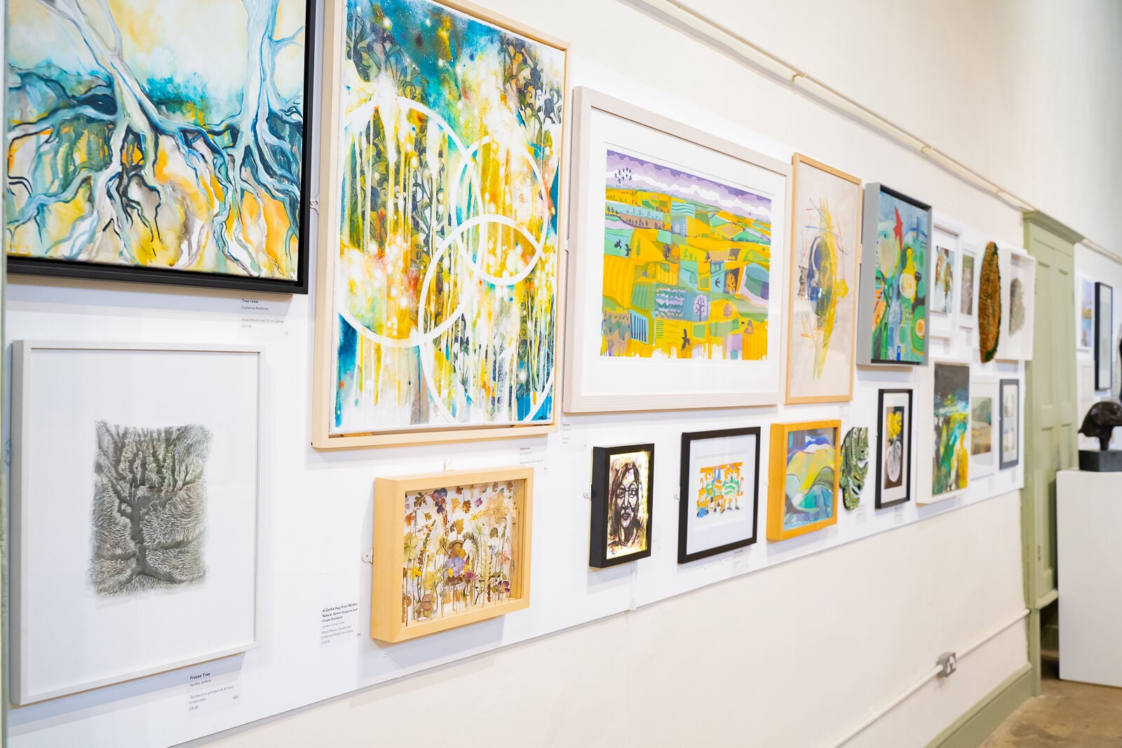 Artworks displayed at the Spring Open exhibition