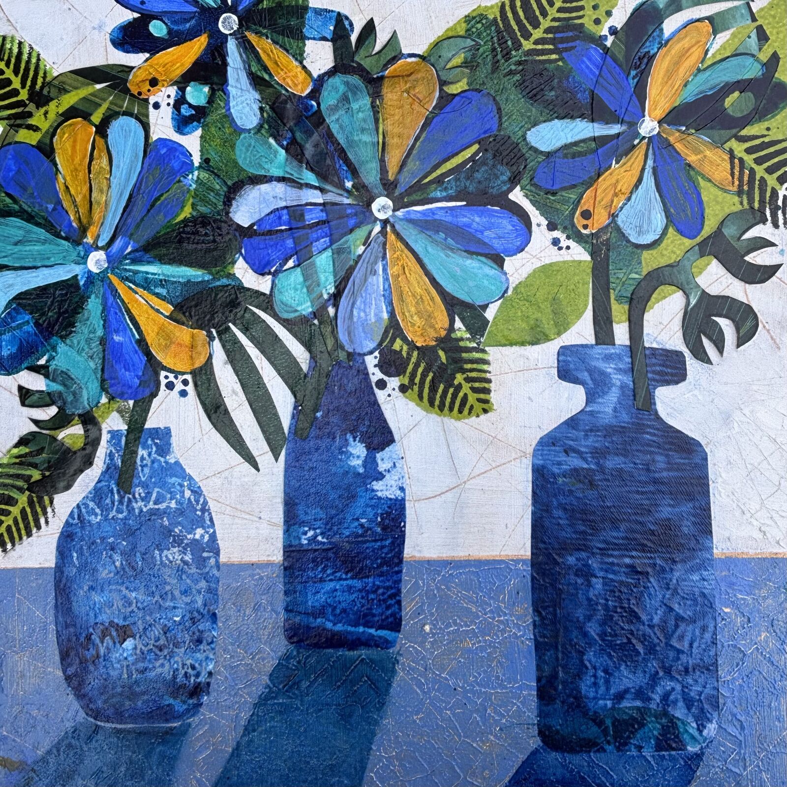 Three Turquoise Bottles