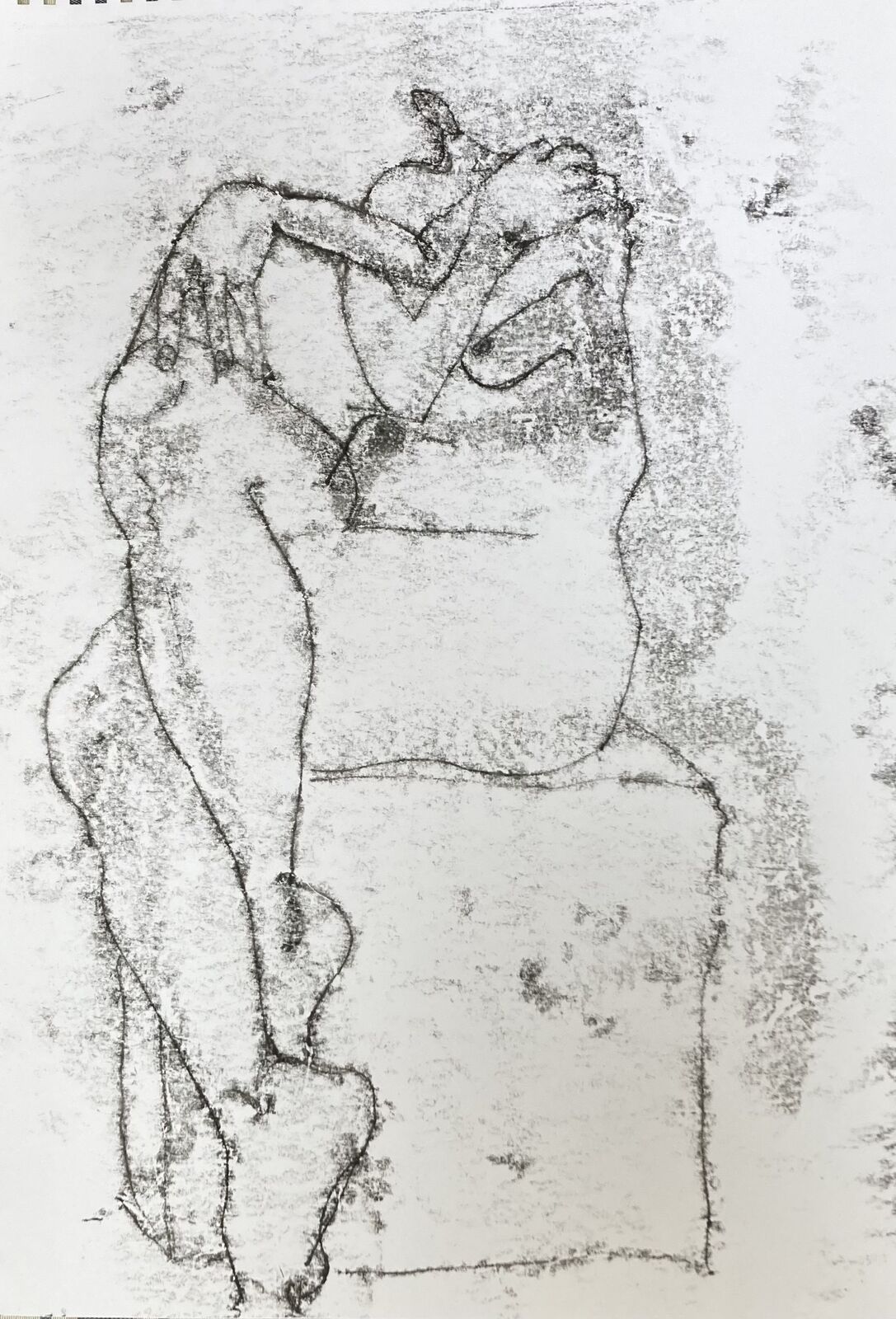 Untitled- seated nude