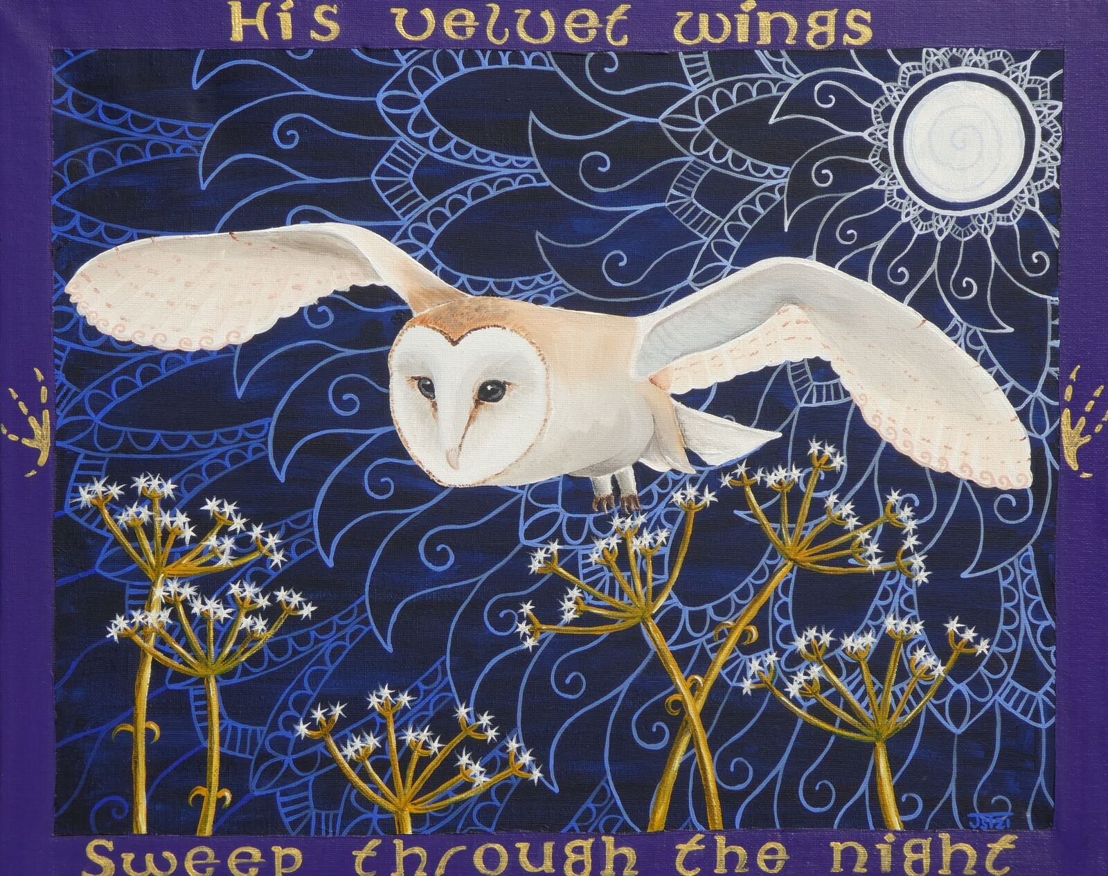 Owl in Moonlight