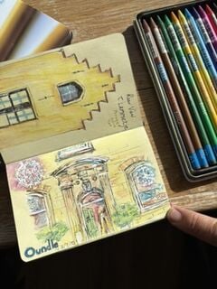 Artist's urban historic town sketchbook: Oundle