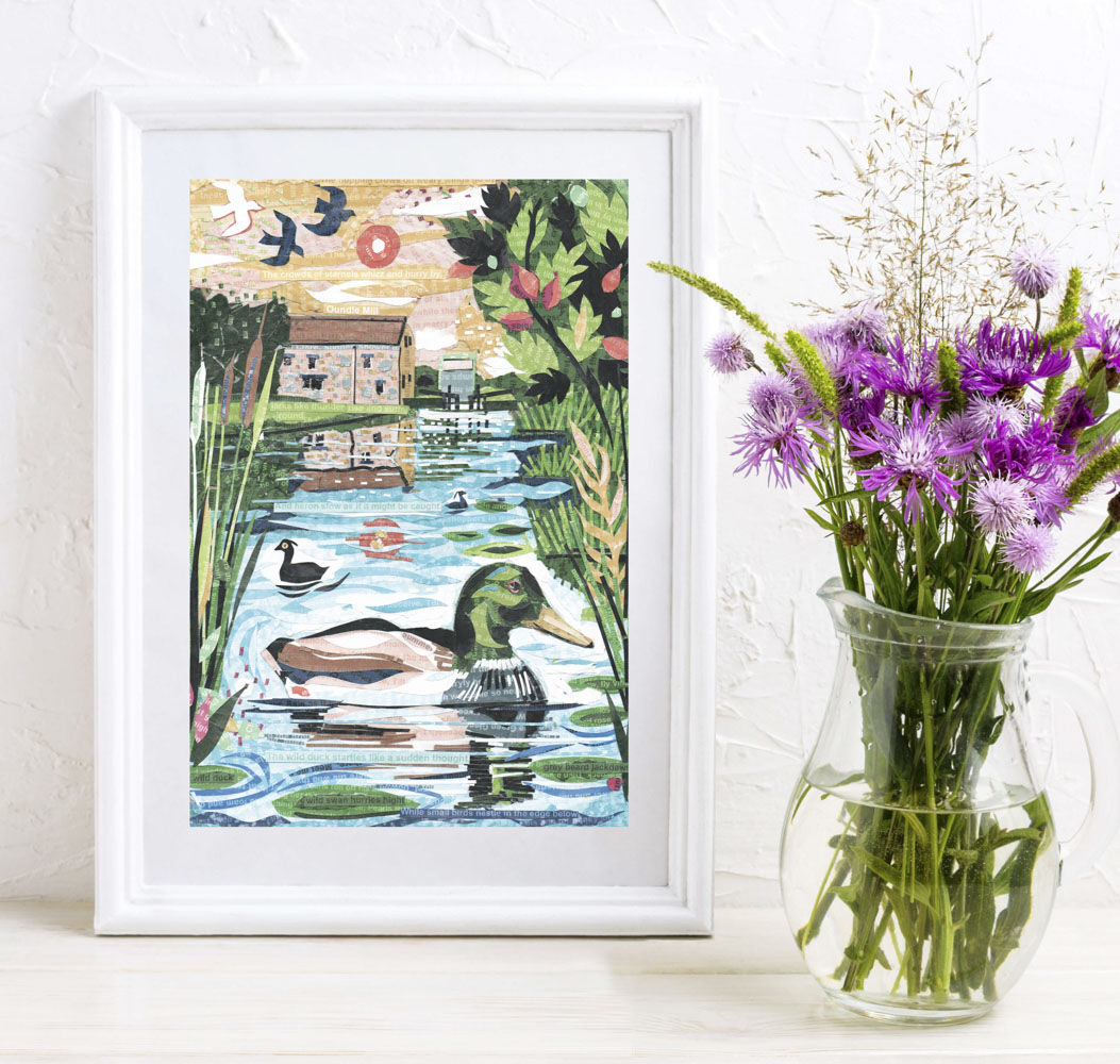 The Wild duck startles like a sudden thought, Print.