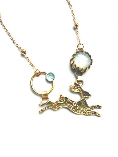 Hare necklace