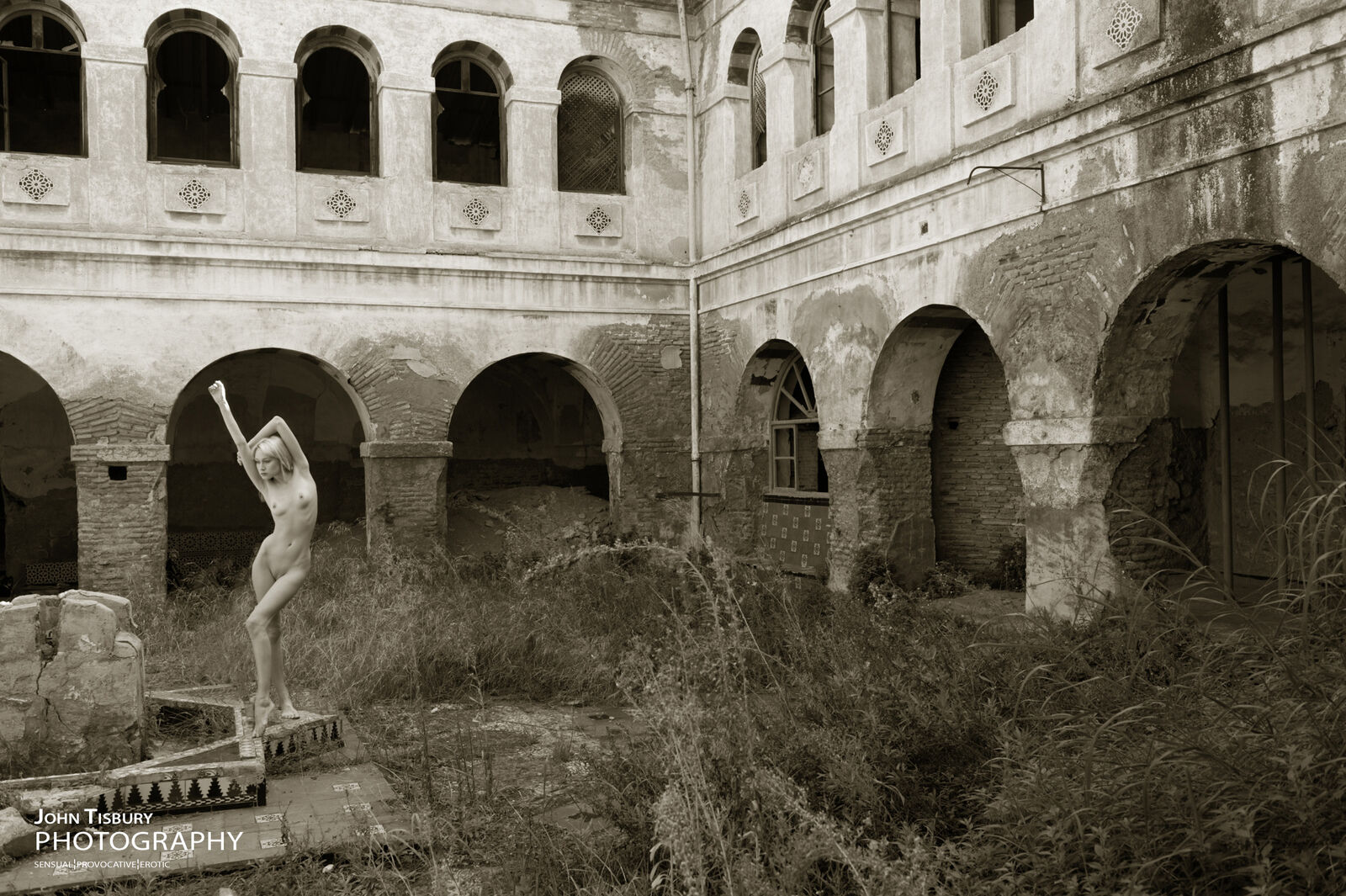 In the cloisters