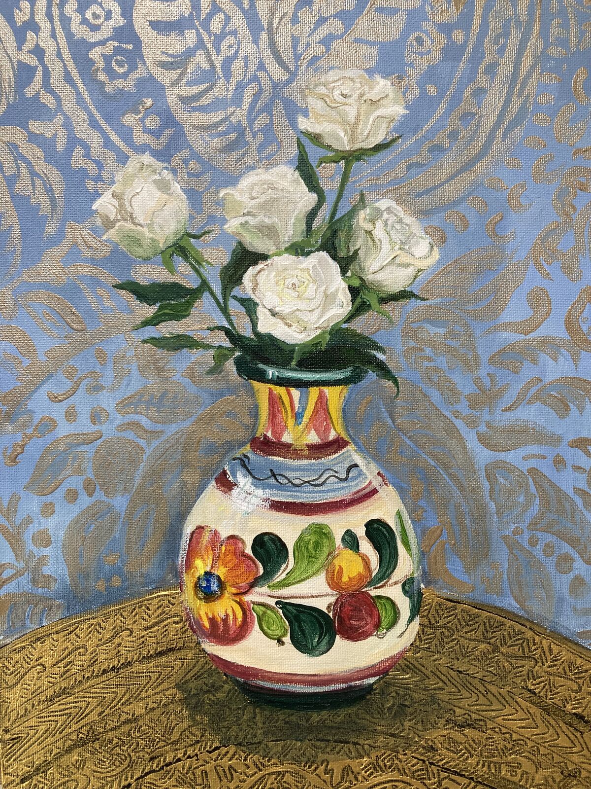 Still Life on a Brass Table