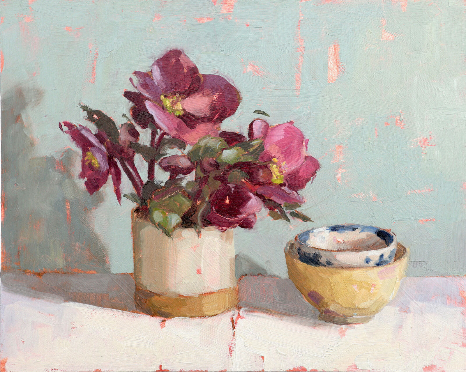 Winter Calm with Hellebores