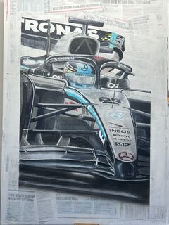 George at Silverstone 25 by Stewart Robinson
