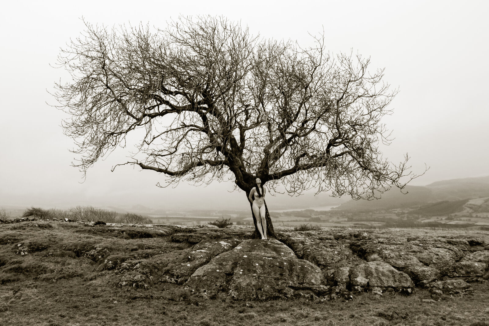 Nude and tree