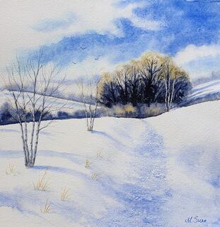 Winter trees by Marlene Snee