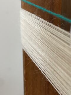 The weave process in a series of 10 images