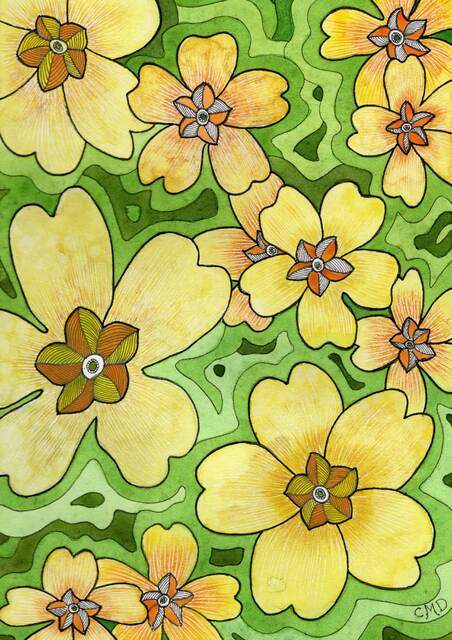 YELLOW PRIMROSES