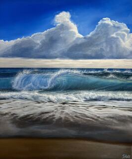 Rough sea by Samantha Astill