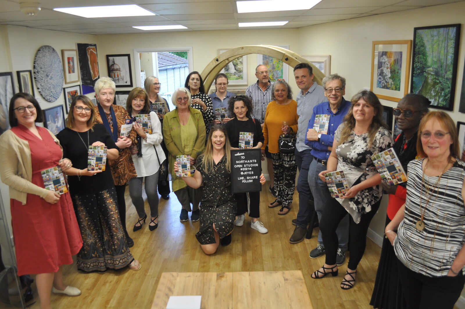 Group Photo with Artists at Jeyes
