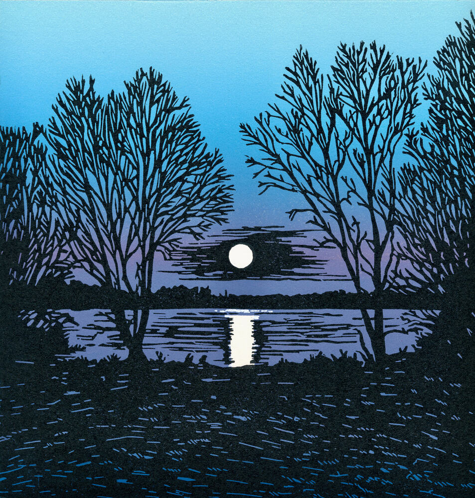 Moonrise- Thrapston Lakes