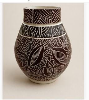 Sgraffito vase by Gabrielle Richardson
