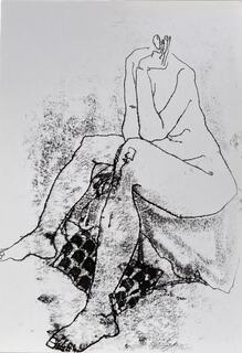 Untitled- seated female nude by Christina Ten Bosch