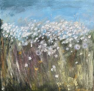 Meadow Flowers with Daisies by Claire Pascall