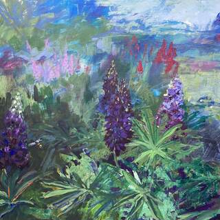 Lupins by Claire Pascall