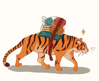 The Travelling Tiger by Angelina Wanczarskyj