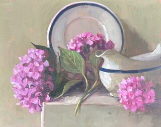 Hydrangeas and Wedgewood
