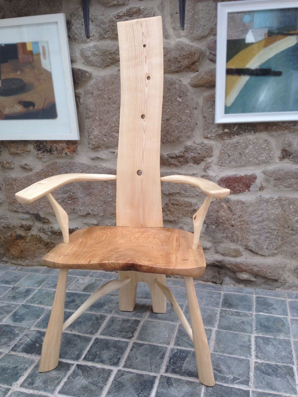 Large Ash Chair by Gordon Monk