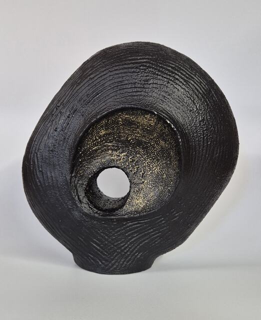 Black and Gold Handmade Sculptured