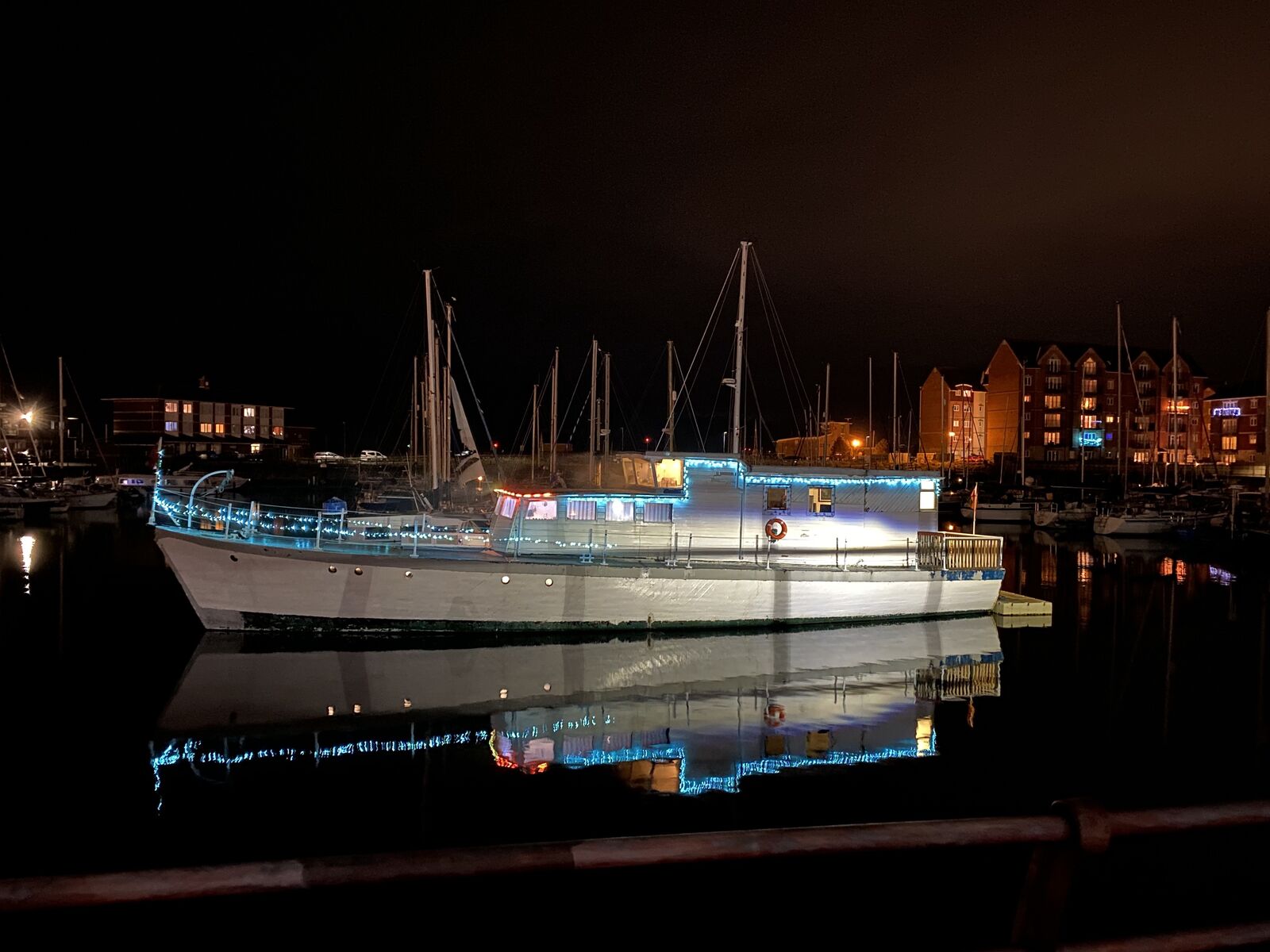 Winter night at Hartlepool Marina 4