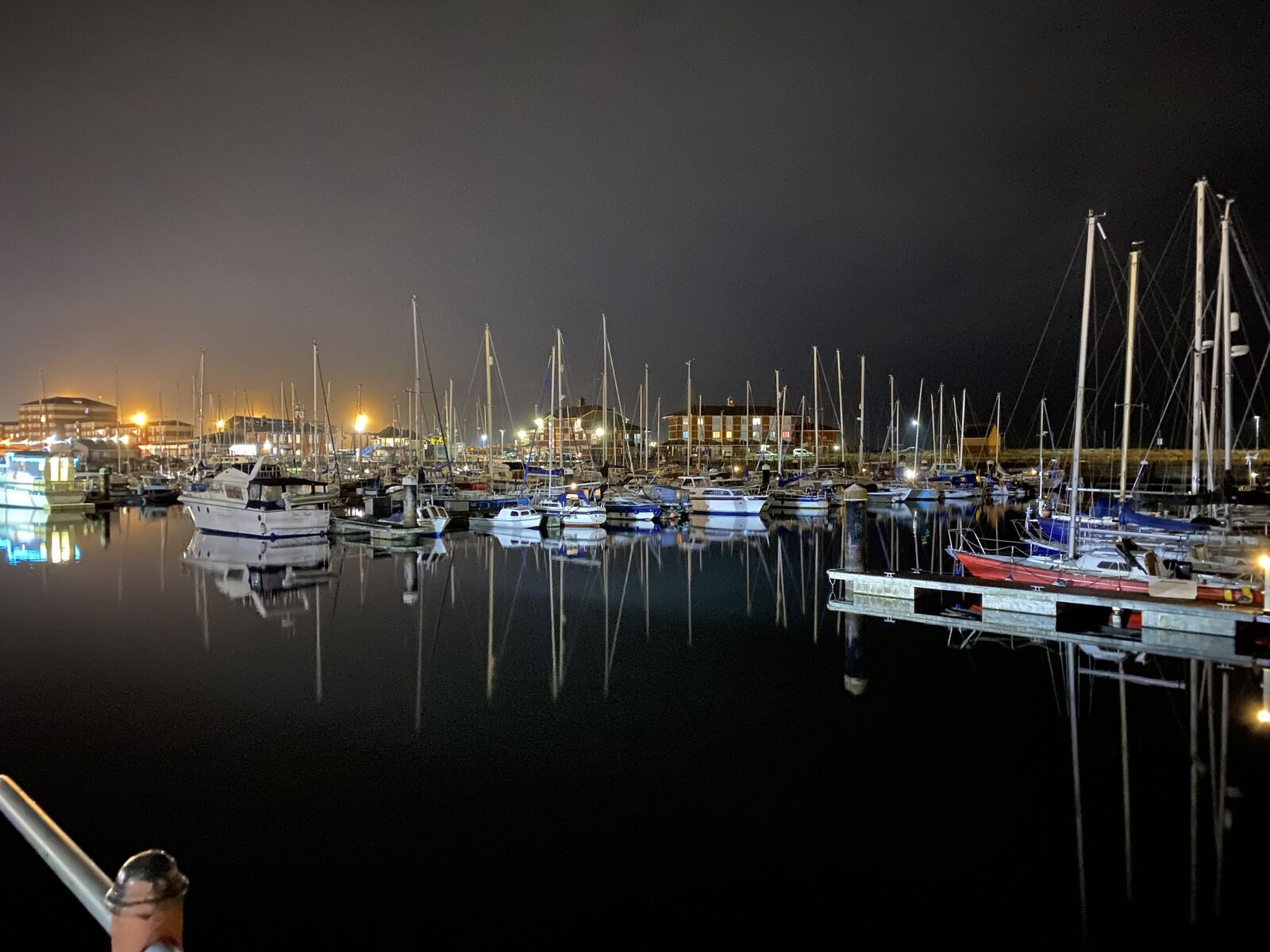 Winter night at Hartlepool Marina 2