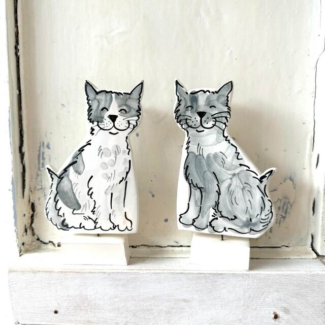 Pottery Cat portraits