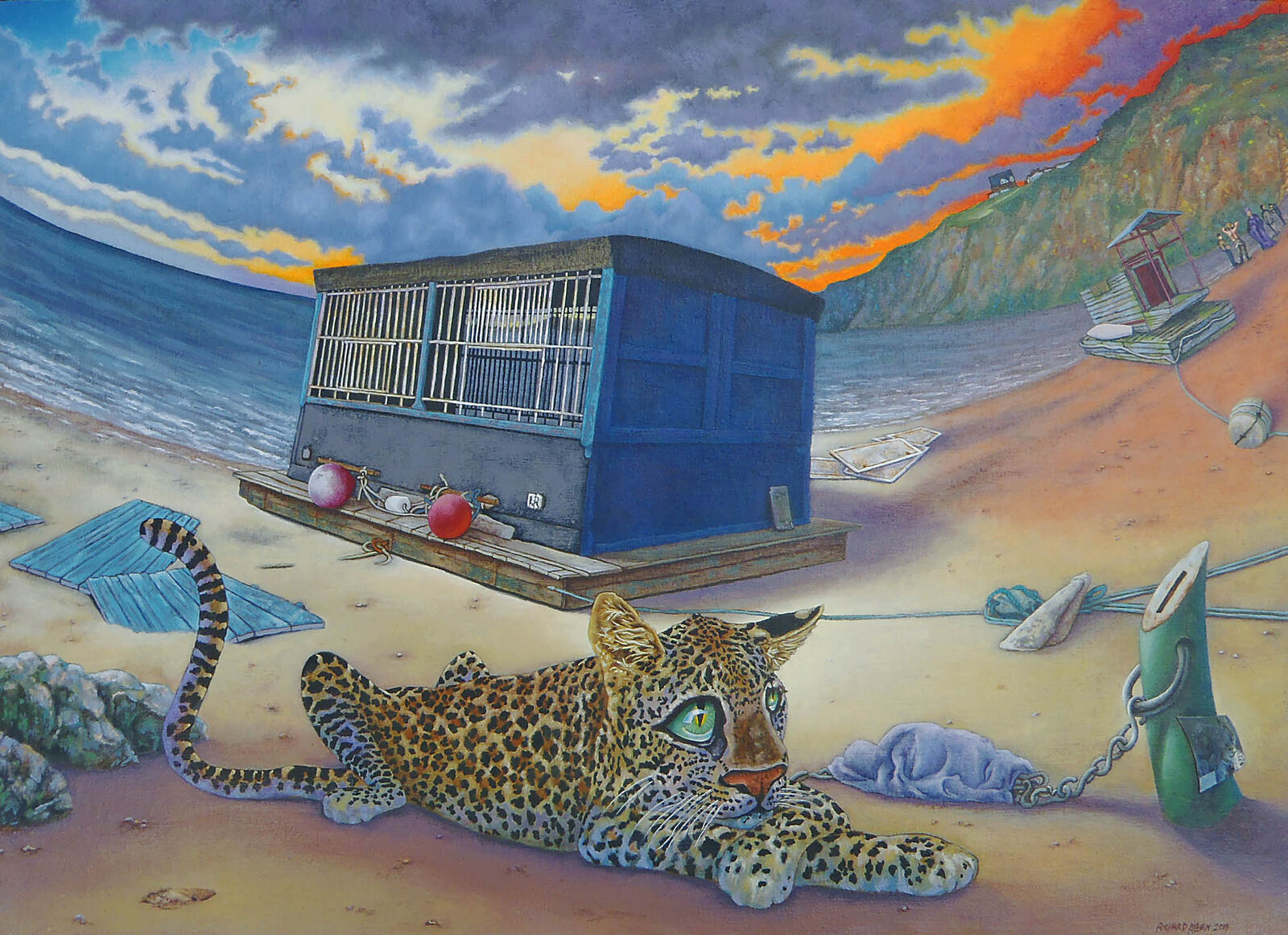 Leopard Condemned to Sea Bath