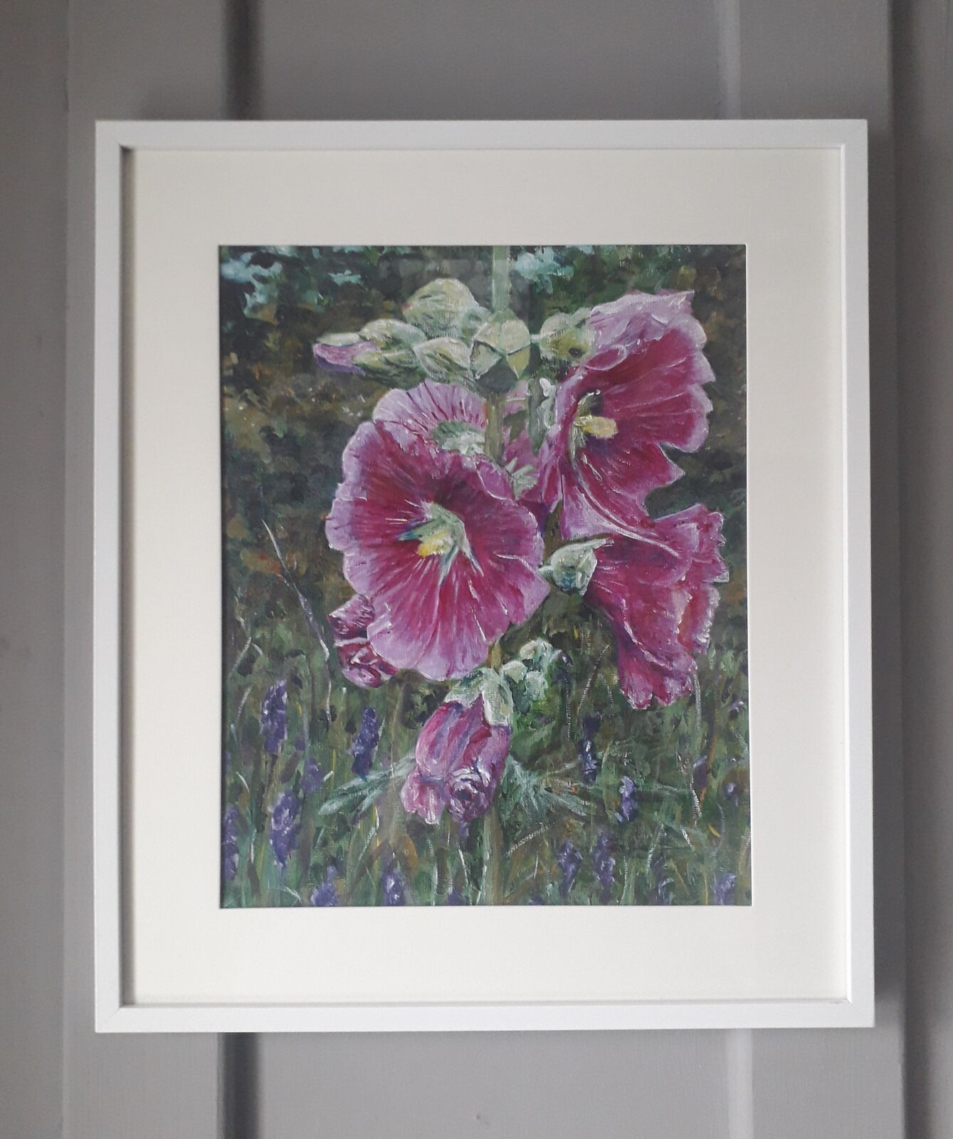 Hollyhocks